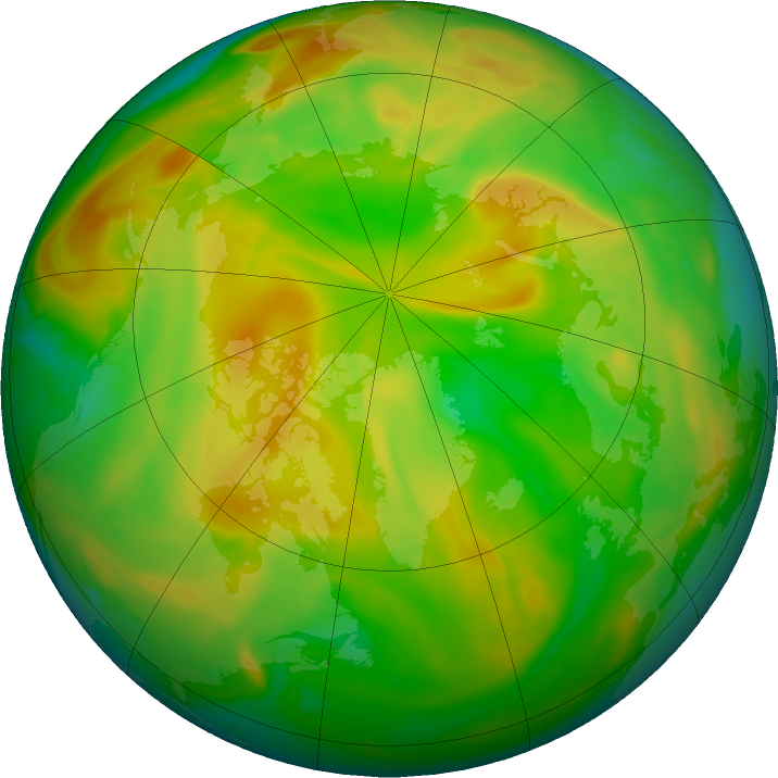 Arctic ozone map for 31 May 2021